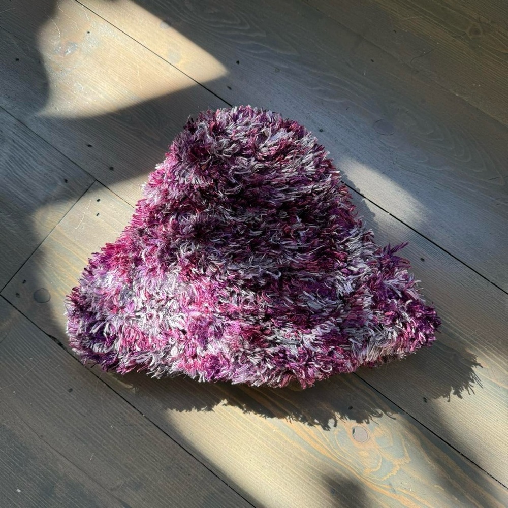 Purple Vintage Y2K Fuzzy Beanie